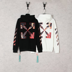 OW  hoodie Caravaggio oil painting pattern print hooded guard