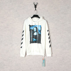 OW hoodie Mona Lisa frame pattern hooded