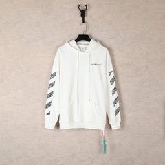 OW hoodie sketch pattern arrow terry hooded