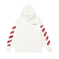 OW hoodieVR Power Anchor Pattern Arrow Print Hood