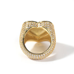 Rings Hip Hop Ring Copper 3A Zircon Love Ring Spectrum