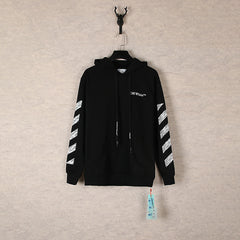 OW hoodie sketch pattern arrow terry hooded