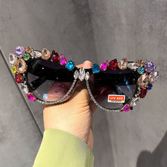 Trendy punk glasses retro