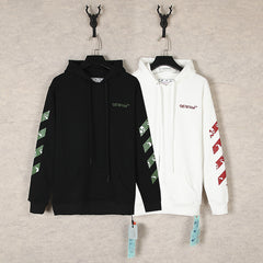 OW  hoodie Photography Pattern Arrow Sleeve Hood