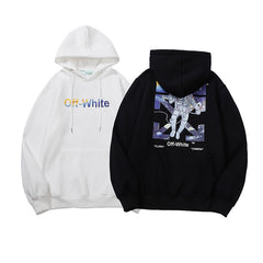 OW  hoodie space astronaut arrow fleece hooded
