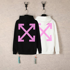 OW hoodie angel wing pattern arrow hooded