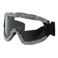 Trendy punk glasses sand and dustproof