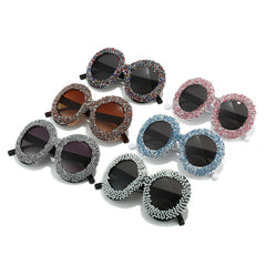 Trendy punk glasses oval