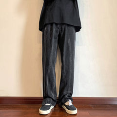Men Jeans Vintage Jeans Men's Summer Loose Wide-Leg Straight Pants