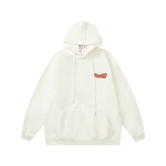 OW   hoodie boa pattern arrow fleece hooded