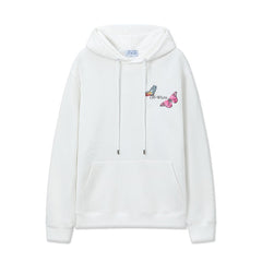 OW   hoodie Butterfly Alphabet Arrow Pattern Pullover Hood