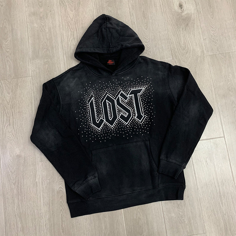 Lost intricacy Hoodie rhinestones