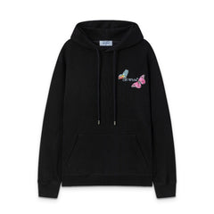 OW   hoodie Butterfly Alphabet Arrow Pattern Pullover Hood