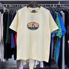 Kith T-Shirt KITH Mountain Peak and Horse Scenic Print
